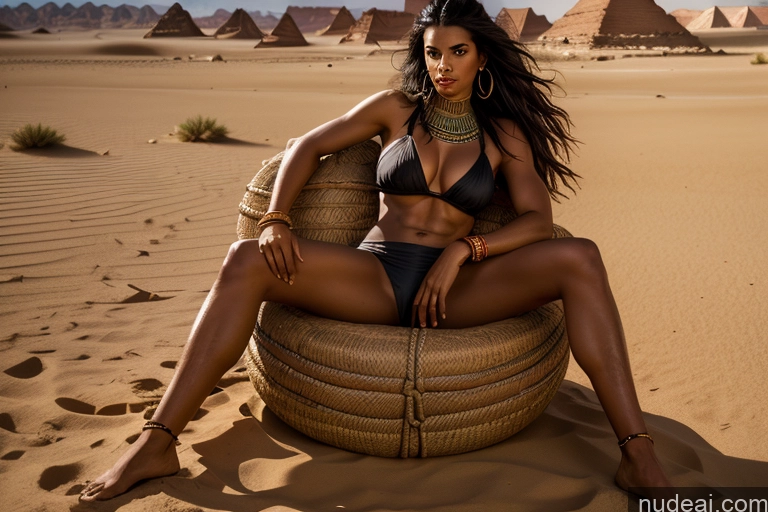 related ai porn images free for Abs Long Legs Perfect Boobs Oiled Body Tanned Skin Pubic Hair 30s Black Hair Egyptian Dark Fantasy Desert Tribal Dark Lighting Detailed Slicked Woman