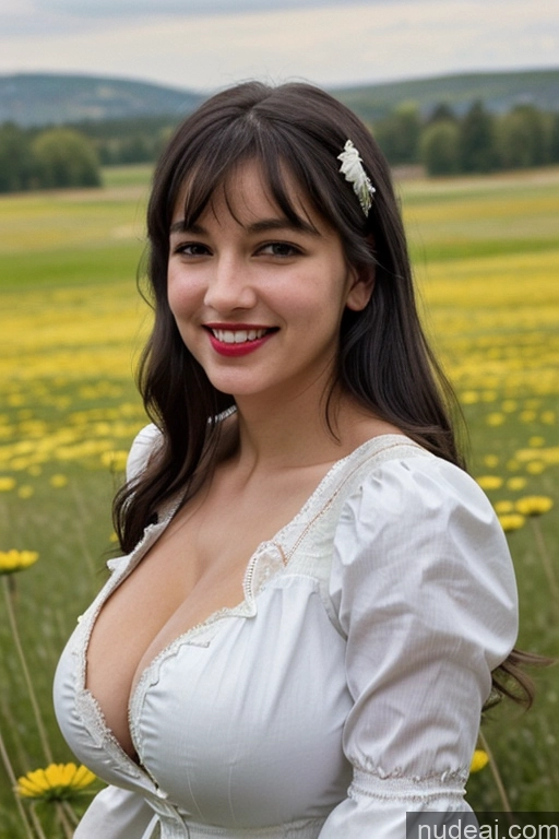 related ai porn images free for One Huge Boobs Perfect Boobs Beautiful Lipstick 40s Happy Laughing Black Hair Bangs Latina Film Photo Meadow Victorian Cleavage Model Dress