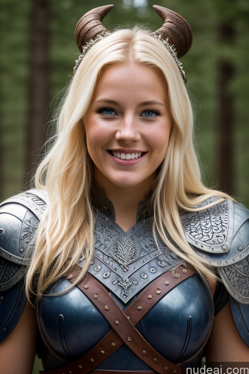 related ai porn images free for Busty Beautiful Blonde Detailed Bright Lighting One Woman Big Ass Tall 20s Scandinavian Dark Fantasy Fantasy Armor Viking Happy Laughing Hair Bun Close-up View