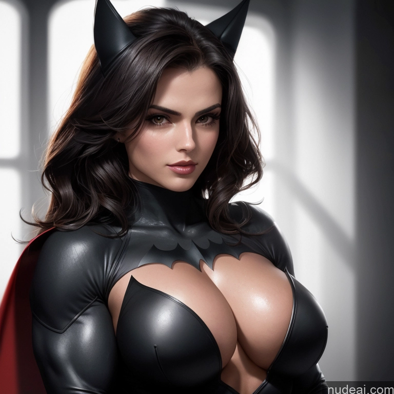 related ai porn images free for Front View Batwoman Busty Muscular