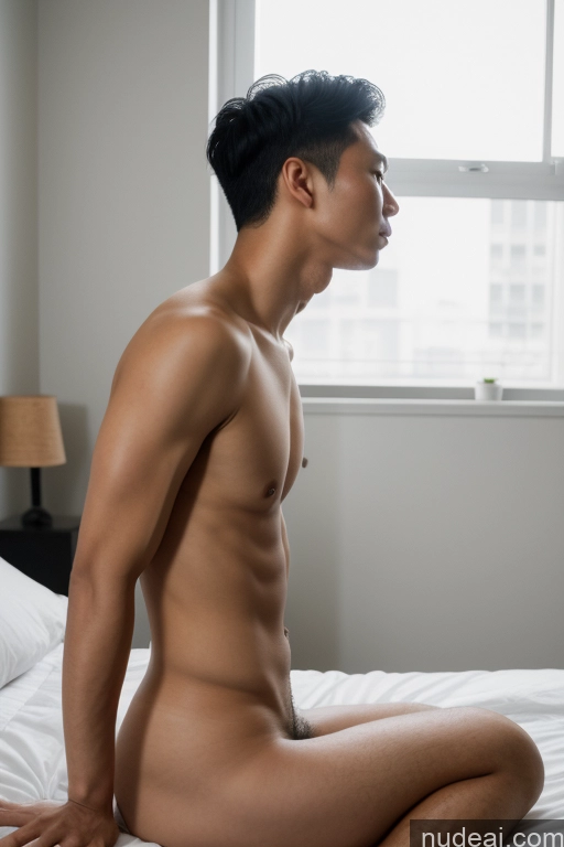 related ai porn images free for Woman Small Tits Skinny Short Handsome Man Penis Excessive Pubic Hair 30s Black Hair Vietnamese Bedroom Fellatio (Side View)