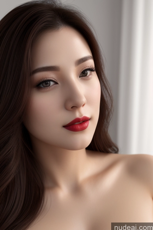 related ai porn images free for Model Beautiful Lipstick Fairer Skin 30s Seductive Long Hair Korean 3d Close-up View Bright Lighting Detailed