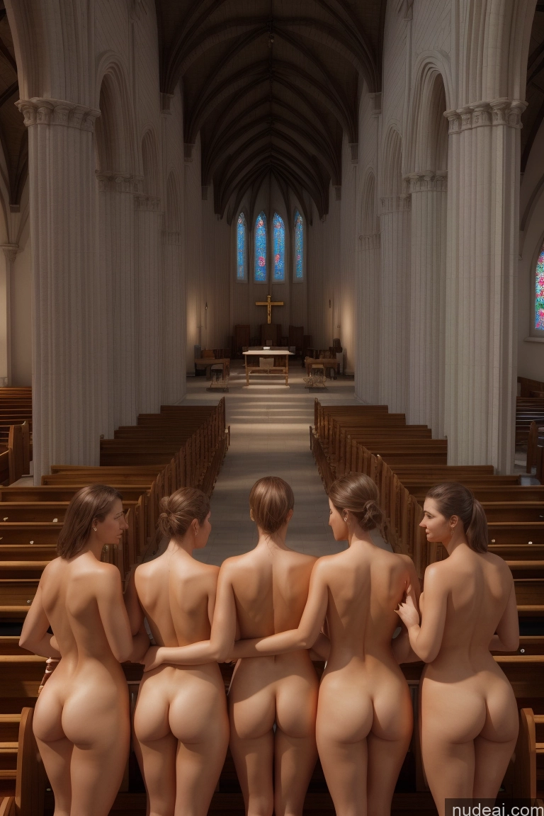 related ai porn images free for Nude Detailed Several Back View Church 3d