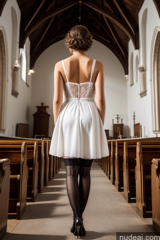 related ai porn images free for 18 Church Dress Stockings Back View