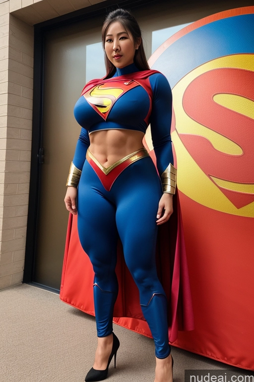 related ai porn images free for Thick Huge Boobs Big Hips Big Ass Muscular Superhero Suit Mongolian