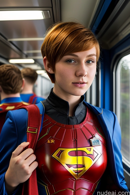 related ai porn images free for 18 Superhero Suit Train Ginger Short Hair