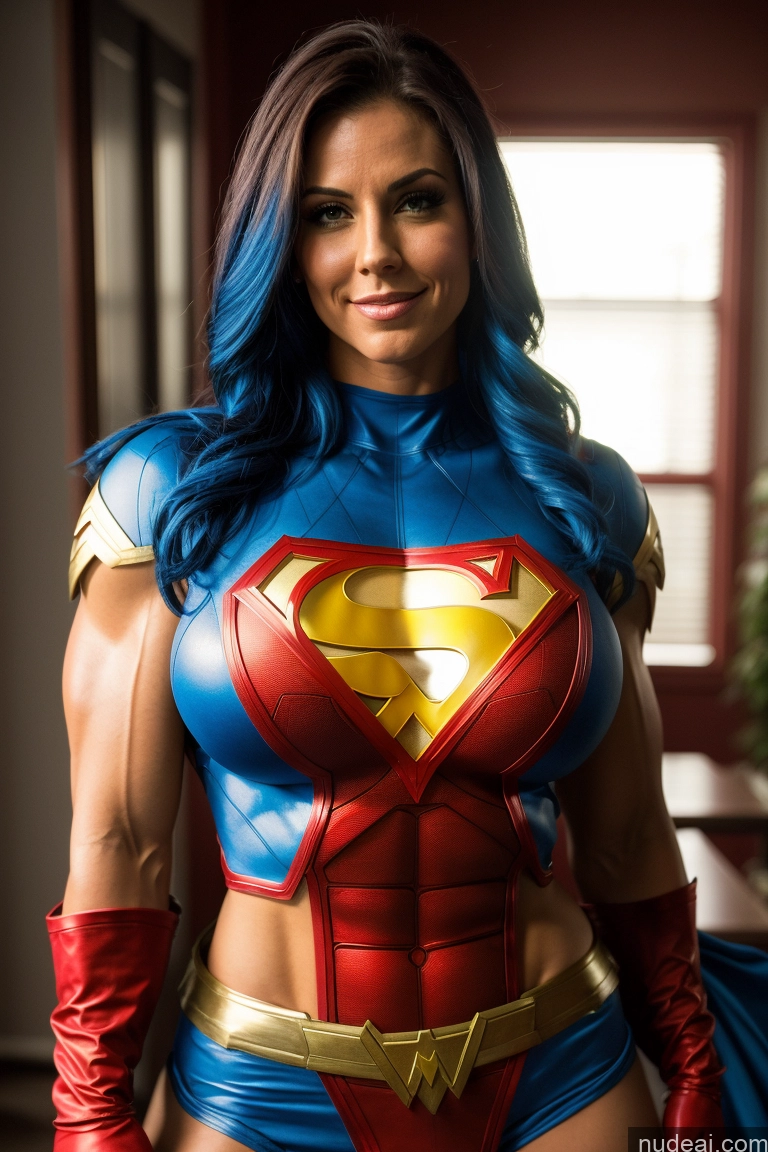 related ai porn images free for Captain Planet Superheroine Busty Muscular Superhero