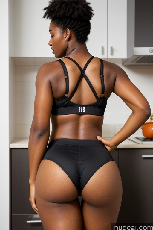 related ai porn images free for 18 African Big Hips Big Ass Short Shorts Sports Bra Kitchen Back View Bending Over Athlete