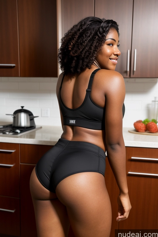 related ai porn images free for 18 African Big Hips Big Ass Short Shorts Sports Bra Kitchen Back View Athlete Spreading Legs