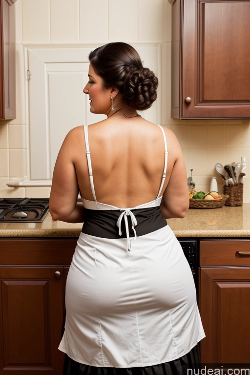 related ai porn images free for Victorian Milf Chubby Back View Bending Over Kitchen Maid