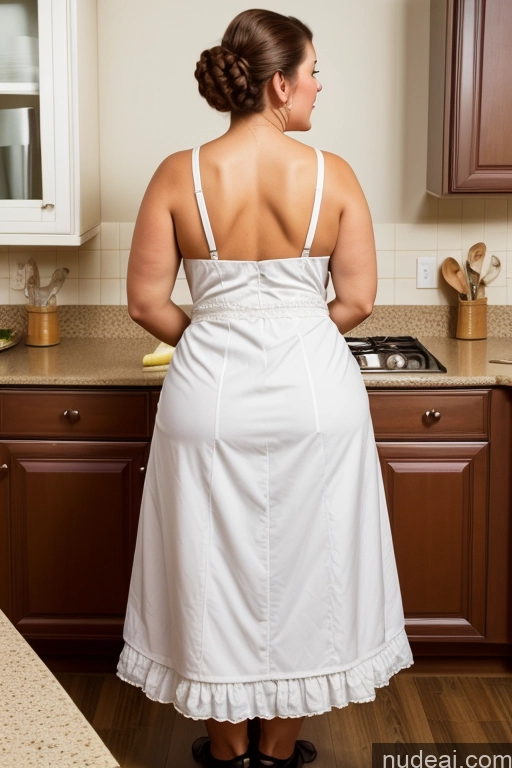 related ai porn images free for Victorian Milf Chubby Back View Bending Over Kitchen Maid