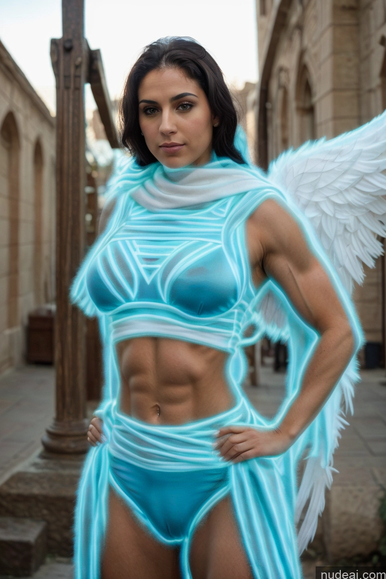 related ai porn images free for Israel Jewish Front View Busty Small Tits Fairer Skin Black Hair Muscular Abs Superhero Has Wings Neon Lights Clothes: Blue Regal Bodybuilder