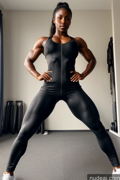 related ai porn images free for 18 Thick Muscular Spandex Jumpsuit Dark Skin