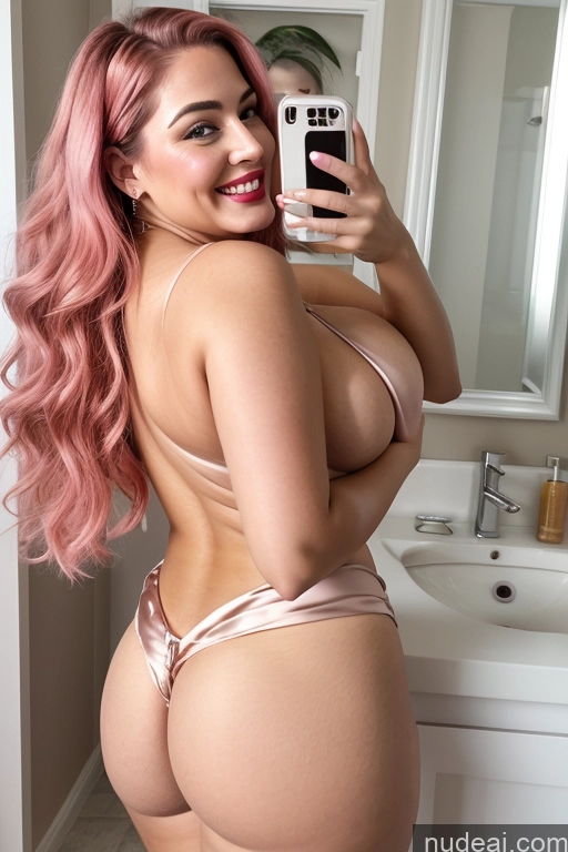 related ai porn images free for Woman Busty Beautiful Lipstick Big Ass Thick Chubby Happy Long Hair Pink Hair Oiled Body Egyptian Bathroom Nude Blouse Satin Two 40s Mirror Selfie