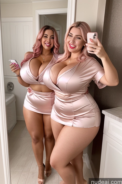 related ai porn images free for Woman Busty Beautiful Lipstick Big Ass Thick Chubby Happy Long Hair Pink Hair Oiled Body Egyptian Bathroom Nude Blouse Satin Two 40s Mirror Selfie Huge Boobs