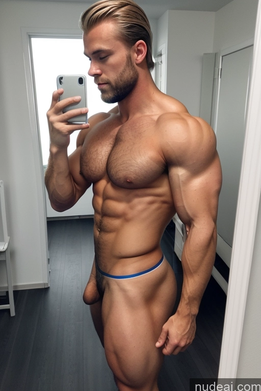 ai nude image of arafed man taking a selfie in a bathroom mirror pics of Bodybuilder Hairy Women Pubic Hair Muscular Scandinavian Mirror Selfie Hospital Perfect Boobs Side View