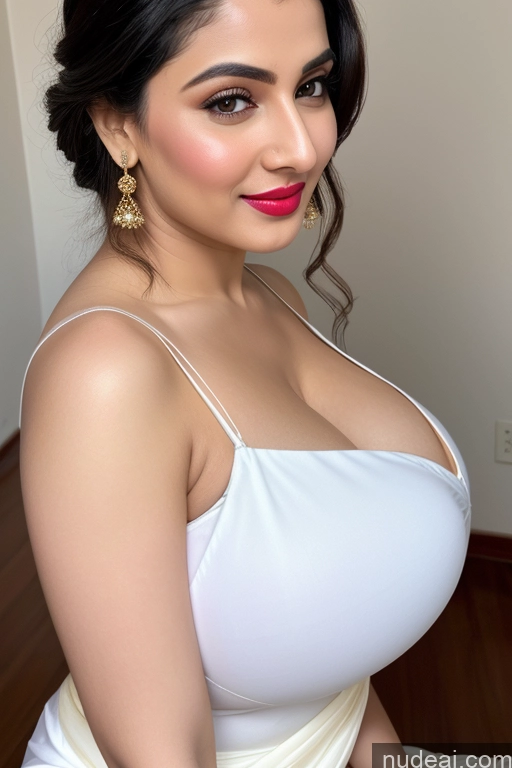 related ai porn images free for One Beautiful Lipstick Fairer Skin Slicked White Sari Simple Salwar Close-up View Huge Boobs Cleavage Woman 30s Perfect Boobs