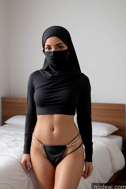 related ai porn images free for Woman Small Tits Small Ass Skinny 18 Black Hair Long Hair Bedroom Niqab Pearl Jewelry Mini Skirt Topless