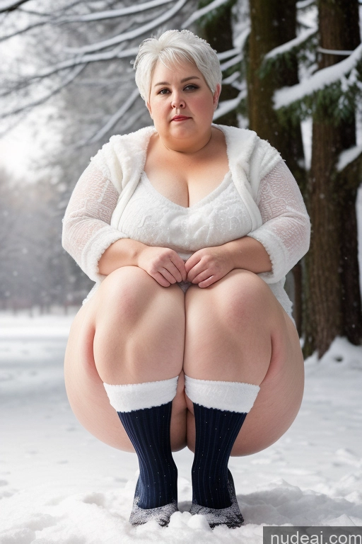 related ai porn images free for One Fat Chubby Big Ass 70s Serious White Hair Pixie Snow Spreading Legs Stockings Front View