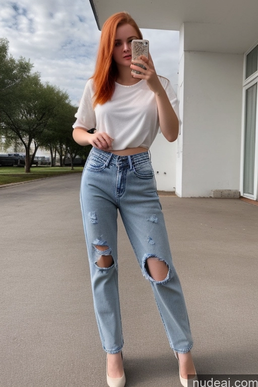 Sorority One 18 Ginger Russian High-waist Jeans