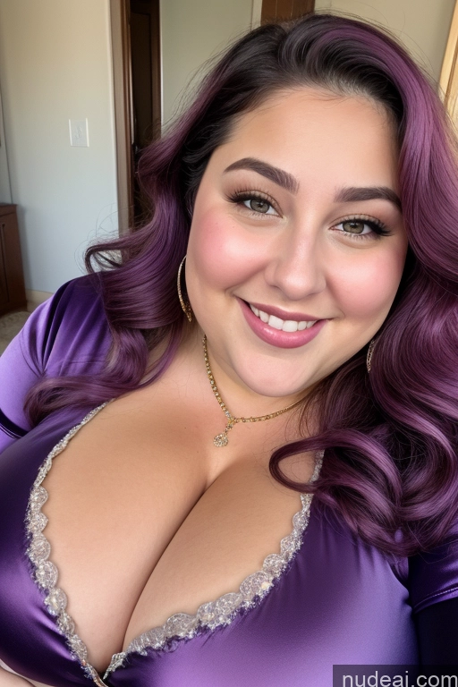 related ai porn images free for Woman Busty Thick Chubby Fat 30s Happy Purple Hair Jewish Onesie Gloves Satin Jewelry Close-up View Beautiful Huge Boobs