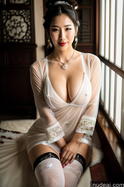 related ai porn images free for Busty Perfect Boobs Oiled Body Lipstick Black Hair Hair Bun Onsen Chinese Traditional Clothing: Qing Nv Zhuang Pearl Jewelry Stockings Thigh Socks Wedding Beautiful Bright Lighting Sexy Face Transparent Korean Jewelry Partially Nude Cleavage