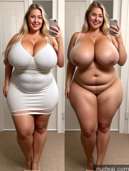 related ai porn images free for Model One Busty Huge Boobs Perfect Boobs Beautiful Lipstick Thick Chubby Big Hips 30s Happy Laughing Scandinavian Mirror Selfie Bra Dress Cleavage Transparent Pearl Jewelry Onoff