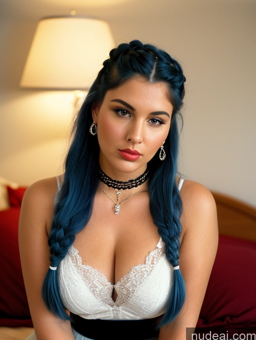 related ai porn images free for Woman Chubby Big Hips Big Ass Blue Hair 20s White Cleavage 90s Braided Bedroom Choker Blouse Thong Serious Pouting Lips Diamond Jewelry Front View Film Photo