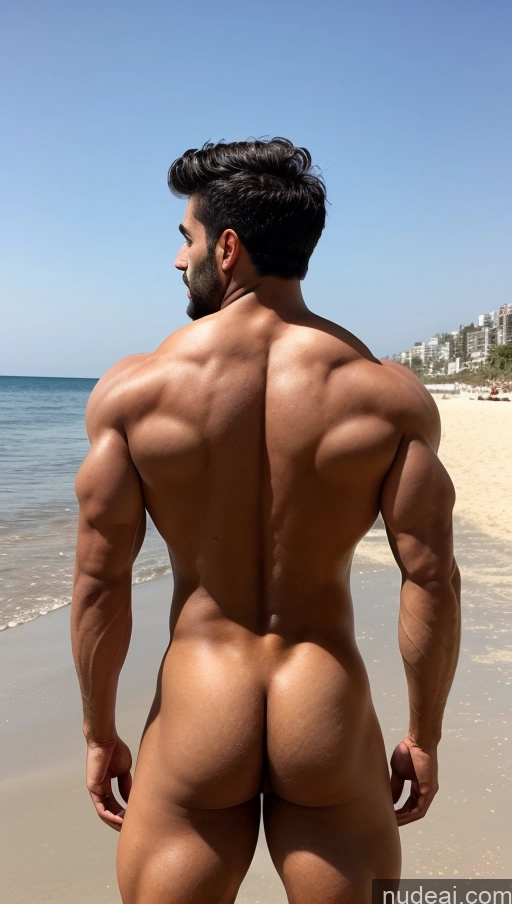 ai nude image of arafed man standing on the beach with his back turned pics of Hairy Women Pubic Hair Skinny Muscular 18 Black Hair Middle Eastern Beach Bodybuilder Bending Over Back View Perfect Boobs Small Tits