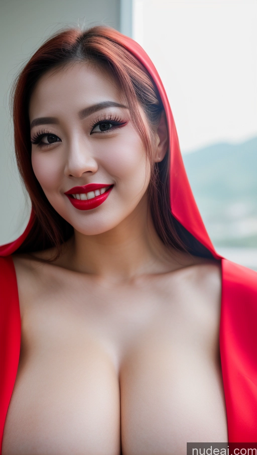 related ai porn images free for Woman Huge Boobs Beautiful Lipstick Fairer Skin 30s Happy Seductive Slicked Korean Close-up View Devil Bright Lighting Sexy Face