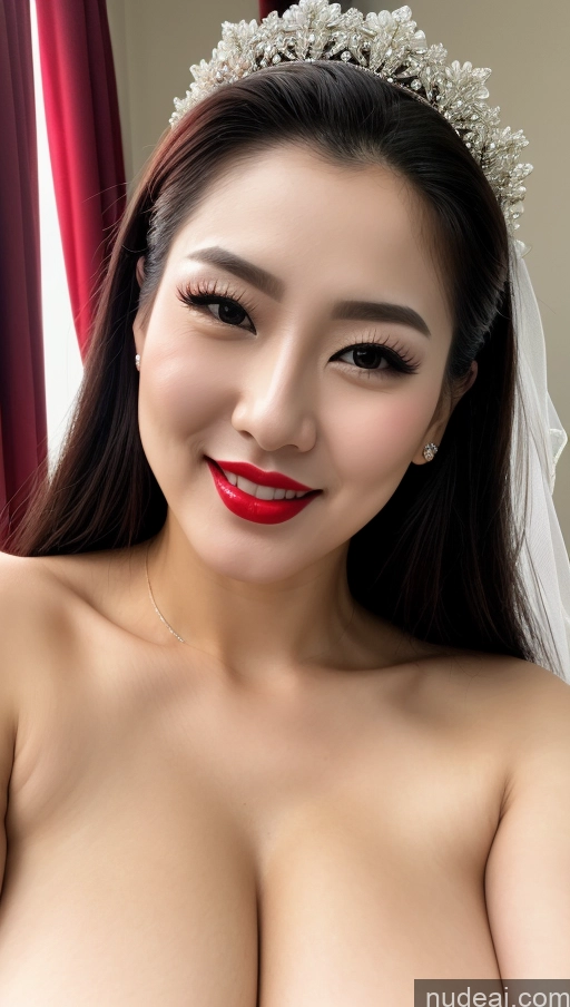 related ai porn images free for Woman Huge Boobs Beautiful Lipstick Fairer Skin 30s Happy Seductive Slicked Korean Close-up View Devil Wedding Bright Lighting Sexy Face