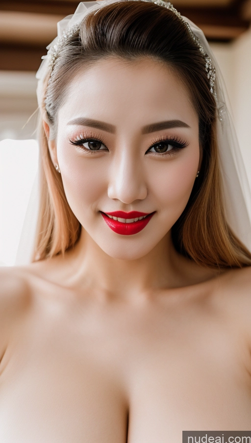 related ai porn images free for Woman Huge Boobs Beautiful Lipstick Fairer Skin 30s Happy Seductive Slicked Korean Close-up View Sexy Face Wedding Devil