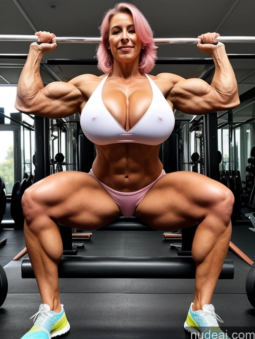 related ai porn images free for Bodybuilder Beautiful Abs Muscular Huge Boobs Tanned Skin Thick Orgasm Turkish Gym Working Out Long Legs Pink Hair Detailed One 70s