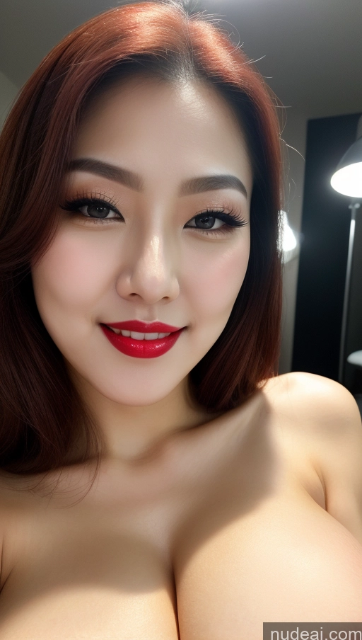 related ai porn images free for Woman Huge Boobs Beautiful Lipstick Fairer Skin 30s Happy Seductive Slicked Korean Close-up View Devil Bright Lighting Sexy Face