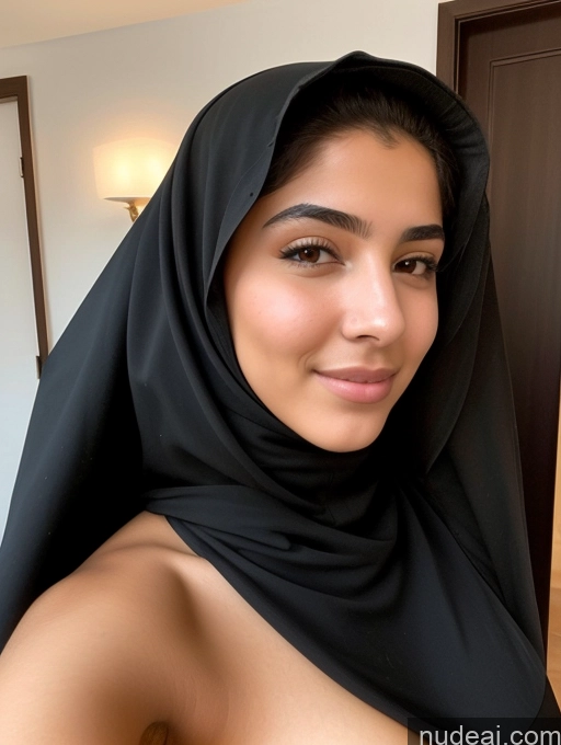 ai nude image of arafed woman in a black hijab poses for a picture pics of 18 Middle Eastern Perfect Boobs Nude Niqab