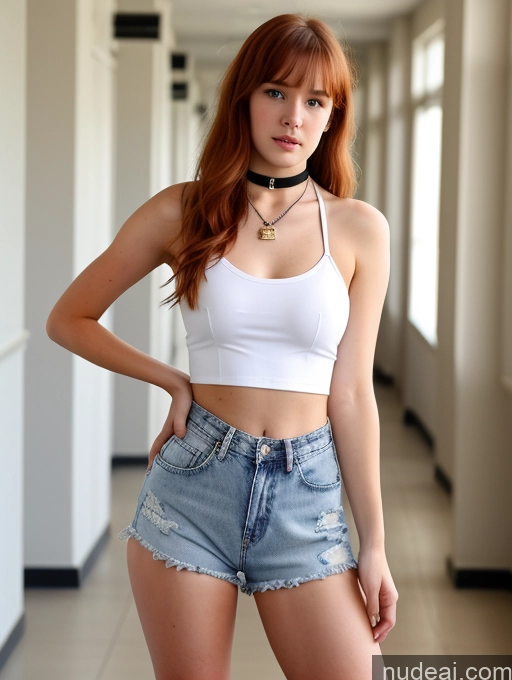 related ai porn images free for Sorority Small Tits Beautiful Skinny Small Ass School Hallway 18 Ginger Choker Daisy Dukes High Heels Bangs Irish Seductive Perfect Boobs Crop Top