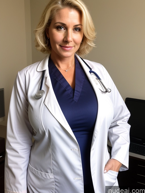 related ai porn images free for Beautiful 40s Blonde British Milf Thick Busty Slicked Doctor