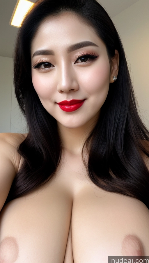 related ai porn images free for Woman Huge Boobs Beautiful Lipstick Fairer Skin 30s Happy Seductive Black Hair Slicked Korean Close-up View Devil Bright Lighting Sexy Face