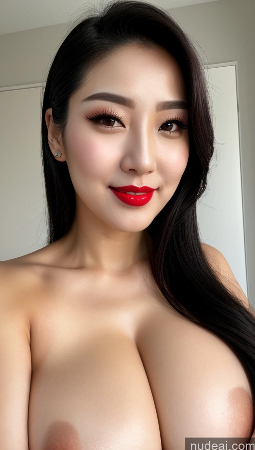 related ai porn images free for Woman Huge Boobs Beautiful Lipstick Fairer Skin 30s Happy Seductive Black Hair Slicked Korean Close-up View Devil Bright Lighting Sexy Face