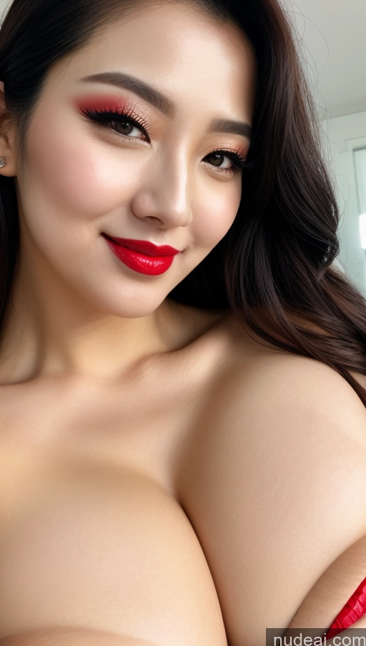 related ai porn images free for Woman Huge Boobs Beautiful Lipstick Fairer Skin 30s Happy Seductive Black Hair Slicked Korean Close-up View Devil Bright Lighting Sexy Face