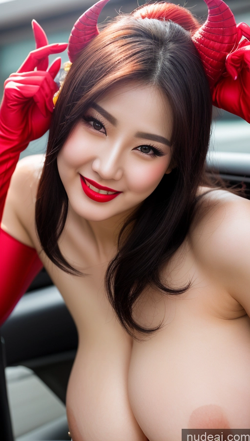 related ai porn images free for Woman Huge Boobs Beautiful Lipstick Fairer Skin 30s Happy Seductive Black Hair Slicked Korean Close-up View Devil Bright Lighting Sexy Face