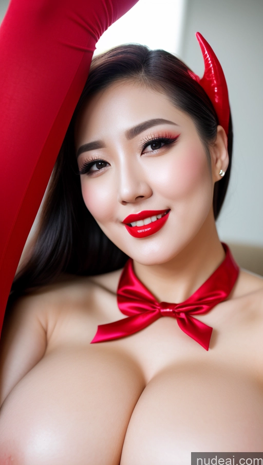 related ai porn images free for Woman Huge Boobs Beautiful Lipstick Fairer Skin 30s Happy Seductive Black Hair Slicked Korean Close-up View Devil Bright Lighting Sexy Face Stockings