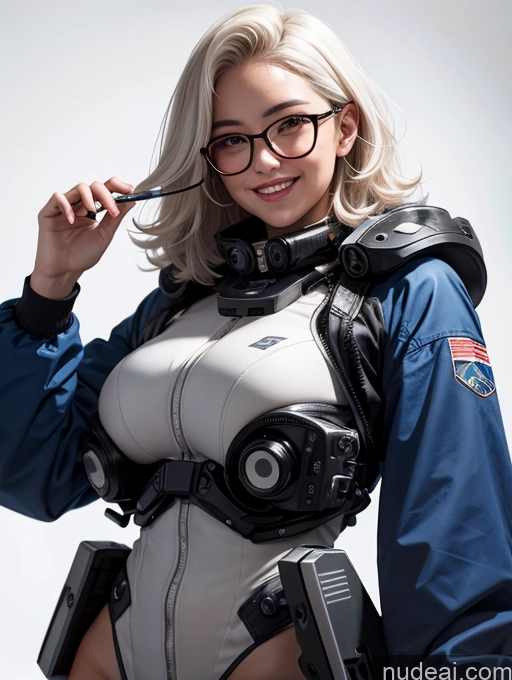 related ai porn images free for One Glasses Chubby Tanned Skin Short 18 Happy White Hair Messy Asian Mech Suit Fat Thick