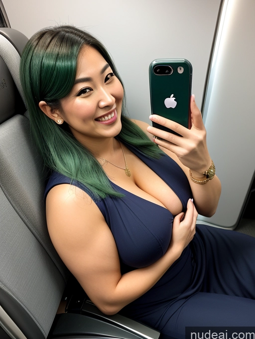 related ai porn images free for Woman Busty Beautiful Muscular Thick Chubby Fat Big Hips 30s Happy Straight Japanese Close-up View Flight Attendant Cleavage Jewelry Perfect Boobs Laughing Mirror Selfie Green Hair