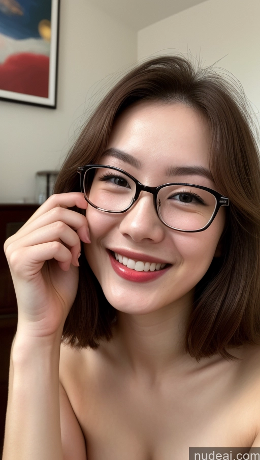 related ai porn images free for Small Tits Woman 18 Close-up View Spreading Legs Short Fairer Skin Happy Chinese Lipstick Glasses Pubic Hair Bangs