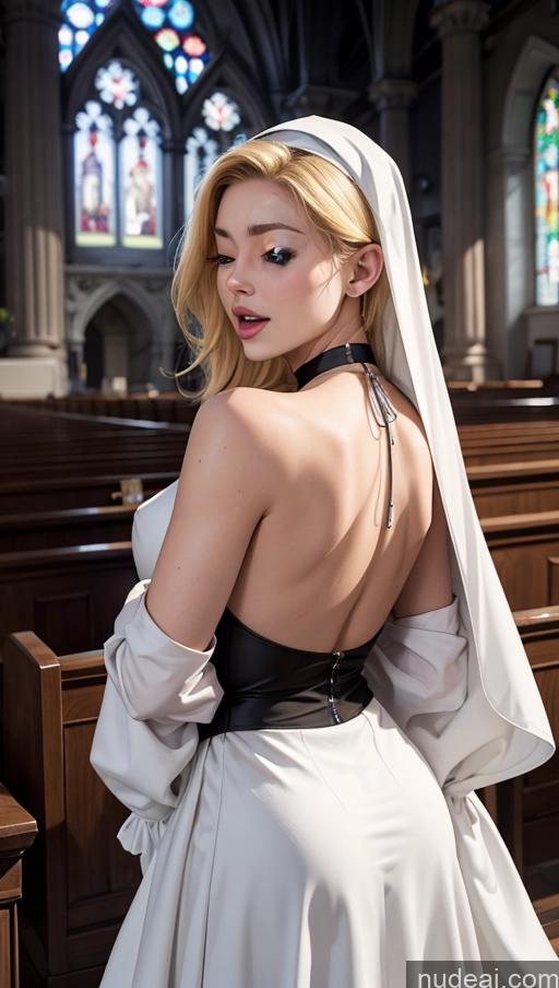 related ai porn images free for Small Tits Beautiful Orgasm Blonde Soft + Warm Church Choker Nun Detailed POV Focus Sex Back View