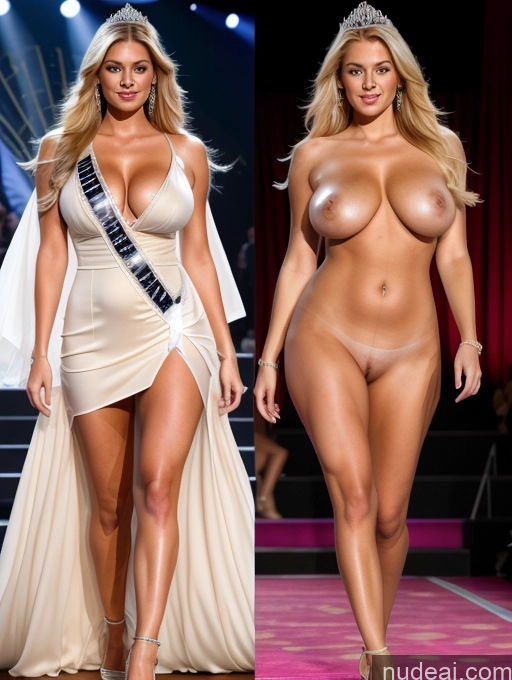 related ai porn images free for Miss Universe Model Perfect Body Perfect Boobs Huge Tits, Hard Nipples Stage Dress Onoff Blonde Regal