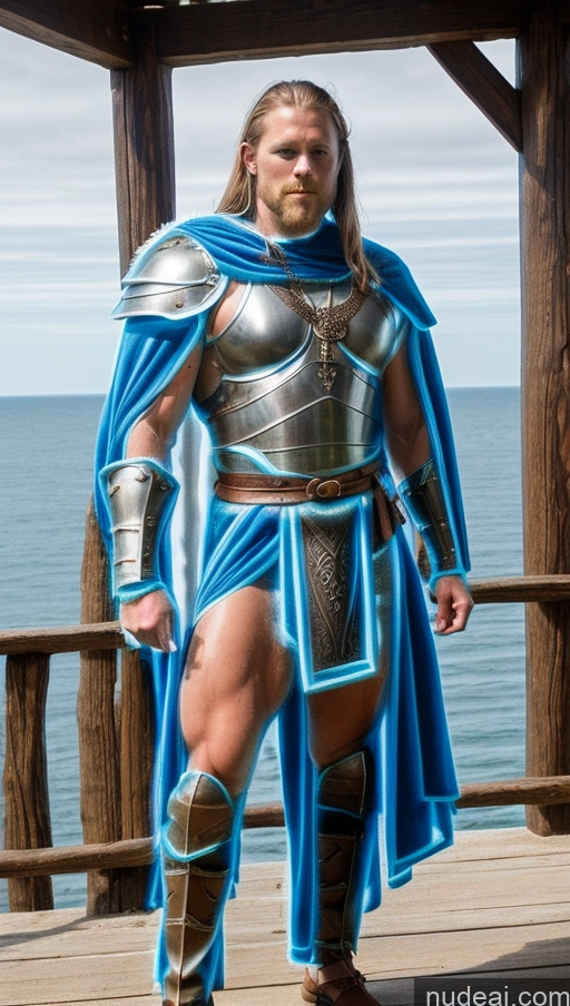 related ai porn images free for Angel Fantasy Armor Busty Abs Bodybuilder Neon Lights Clothes: Blue Deep Blue Eyes Muscular Viking Knight