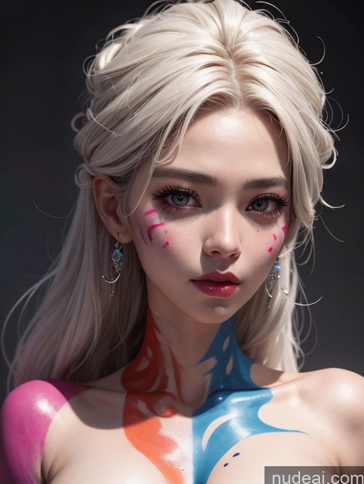 related ai porn images free for Korean Perfect Boobs Bodypaint