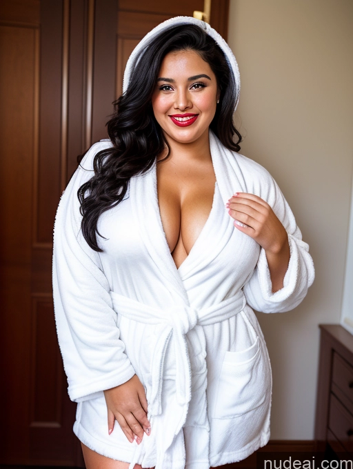 related ai porn images free for Small Tits Beautiful Lipstick Big Ass Chubby Big Hips Tanned Skin Black Hair Long Hair Happy Front View 20s Bathrobe